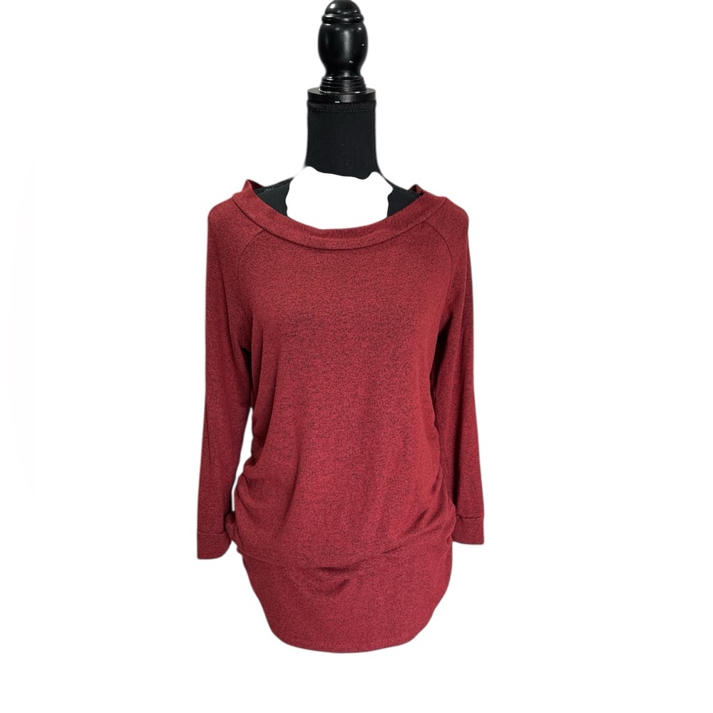 Market & Spruce Burgundy Maternity Top